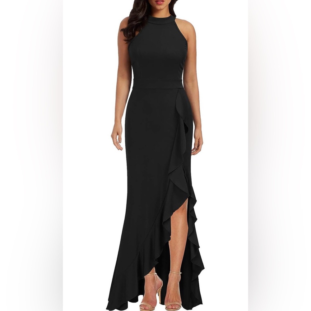 Women’s High Neck Mermaid Evening Cocktail Dress